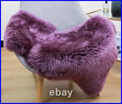 Saddle Seat Cover Seat Saver Gen. Sheepskin Western Barrel End New Color? Plum