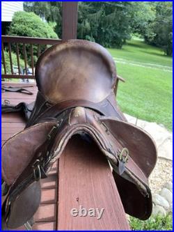 Saddle Supply Endurance 17x15 Brown Leather Western Style High Back Support