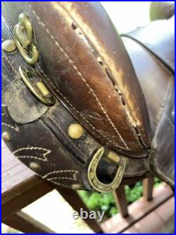 Saddle Supply Endurance 17x15 Brown Leather Western Style High Back Support