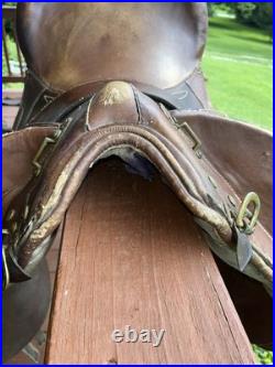 Saddle Supply Endurance 17x15 Brown Leather Western Style High Back Support