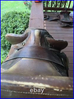Saddle Supply Endurance 17x15 Brown Leather Western Style High Back Support