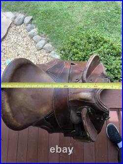 Saddle Supply Endurance 17x15 Brown Leather Western Style High Back Support