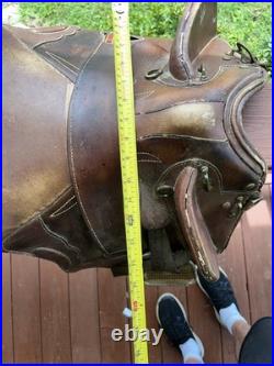 Saddle Supply Endurance 17x15 Brown Leather Western Style High Back Support