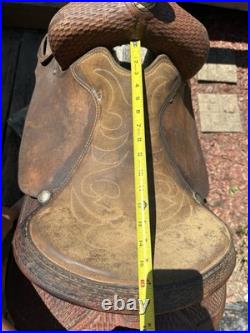 Santa Fe Saddlery 16 Pleasure/cutting Saddle, Brown Leather, Traditional