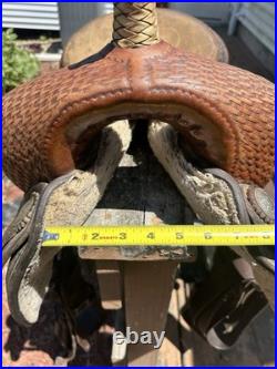 Santa Fe Saddlery 16 Pleasure/cutting Saddle, Brown Leather, Traditional