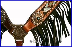 Showman 4 Piece Beaded Navajo Headstall And Breast Collar Set