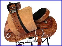 Silla Montura Caballo Vaquera Saddle 15 16 Piel Cuero Leather Horse Tack