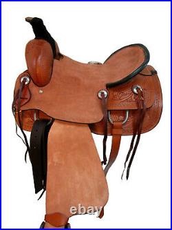 Silla Texana Vaquera Piel Montura Caballo Cuero Leather Horse Western Saddle