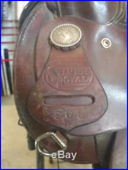Silver Royal Arabian western saddle 15.5 model 2968