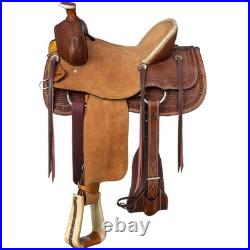 Silver Royal Bodie Hard Seat Ranch Saddle, 16