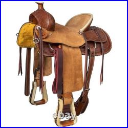 Silver Royal Bodie Hard Seat Ranch Saddle, 16