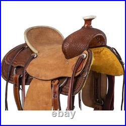 Silver Royal Bodie Hard Seat Ranch Saddle, 16