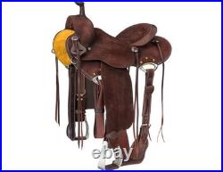 Silver Royal Western Saddle Carson Cowboy Chocolate Brown SR95