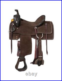 Silver Royal Western Saddle Range Ranch Floral 14 Dark Roughout SR106