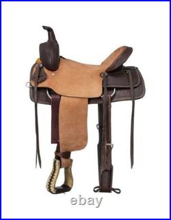 Silver Royal Western Saddle Riverton Leather Ranch 15 Brown SR151