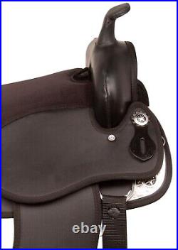 Silver Show Western Pleasure Trail Light Weight Horse Saddle Tack 14 15 16 17 18