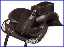 Silver Show Western Pleasure Trail Light Weight Horse Saddle Tack 14 15 16 17 18