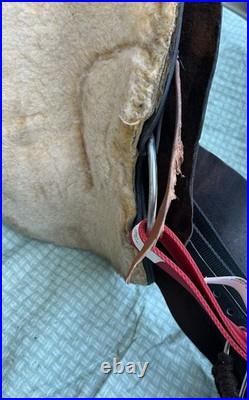 Simco Western Pleasure Trail Saddle 16 Inch Padded Seat Brown Leather #8695 USA