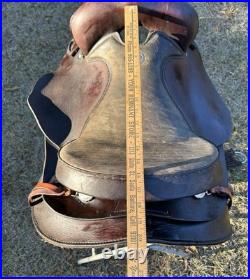 Simco Western Pleasure Trail Saddle 16 Inch Padded Seat Brown Leather #8695 USA