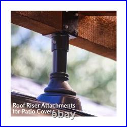 SkyLift SK18-B 18 Skylift Roof Riser 3-1/2 Saddle Black