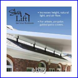 SkyLift SK18-B 18 Skylift Roof Riser 3-1/2 Saddle Black