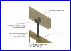SkyLift SK18-B 18 Skylift Roof Riser 3-1/2 Saddle Black