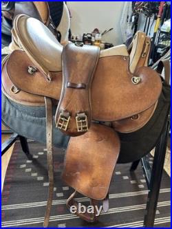 Sommer trekking saddle- adjustable- with western fenders and stirrups