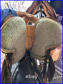 Sommer trekking saddle- adjustable- with western fenders and stirrups