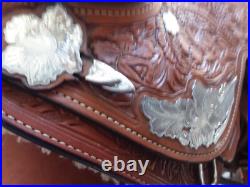 Stunning Broken Horn Silver western show saddle, a true work of art