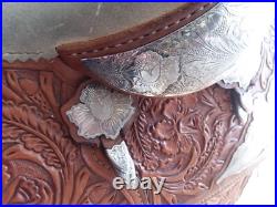 Stunning Broken Horn Silver western show saddle, a true work of art