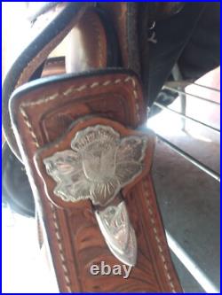 Stunning Broken Horn Silver western show saddle, a true work of art