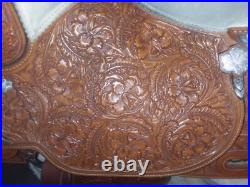 Stunning Broken Horn Silver western show saddle, a true work of art