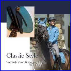 Suede Dressage Square Navy Large