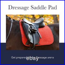 Suede Dressage Square Navy Large