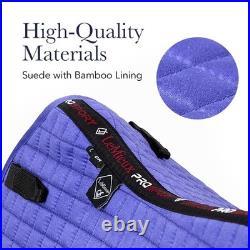 Suede Dressage Square Navy Large