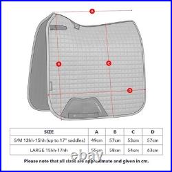 Suede Dressage Square Navy Large