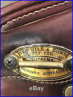 Syd Hill & Sons Suprema Super Drafter Poley Australian Saddle 16