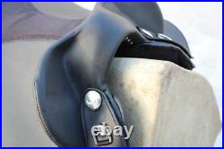 Synthetic Australian Horse Saddle Half Breed Tack Size 14 Inches To 18 Inches