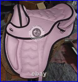 Synthetic Treeless Horse Saddle With Complete Set Tack Size (13 to 18) inches