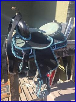 Synthetic Western Barrel Racing Horse Saddle
