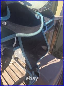 Synthetic Western Barrel Racing Horse Saddle