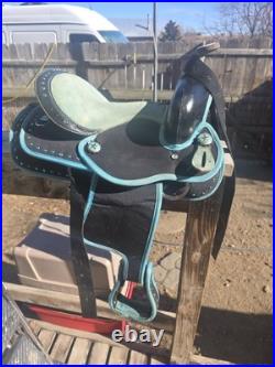 Synthetic Western Barrel Racing Horse Saddle