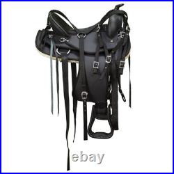 Synthetic Western Barrel Racing Horse Saddle With Tack Set Seat Size(8,10,12)