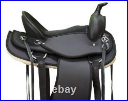 Synthetic Western Barrel Racing Horse Saddle With Tack Set Seat Size(8,10,12)