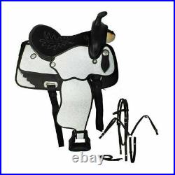 Synthetic Western Barrel Racing Horse Tack Saddle Set With All Size & Free Ship