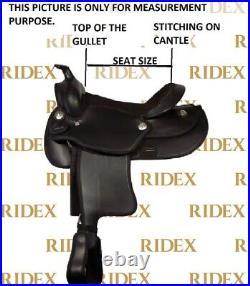 Synthetic Western Barrel Racing Trail Horse Tack Saddle With Free Shipping
