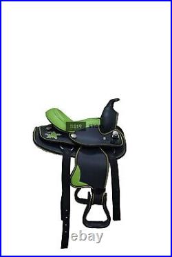 Synthetic Western Horse Saddle Barrel Racing Size 10 Inches Seat