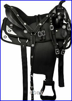 Synthetic Western Pleasure/Trail Adult Barrel Racing Horse Riding Saddle Tack