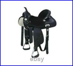 Synthetic Western Saddle, Barrel Racing Horse Saddle Size10-18.5