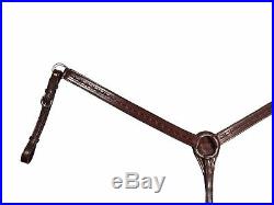 Tahoe Barbwire Tooled Leather Trail Saddle Set 6 Items Warehouse Clearance Sale